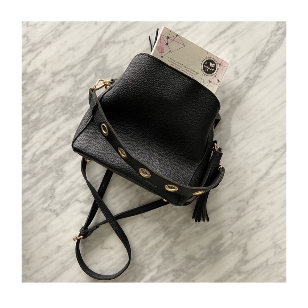 Vegan Suede & Leather purse (Perfect for Books)